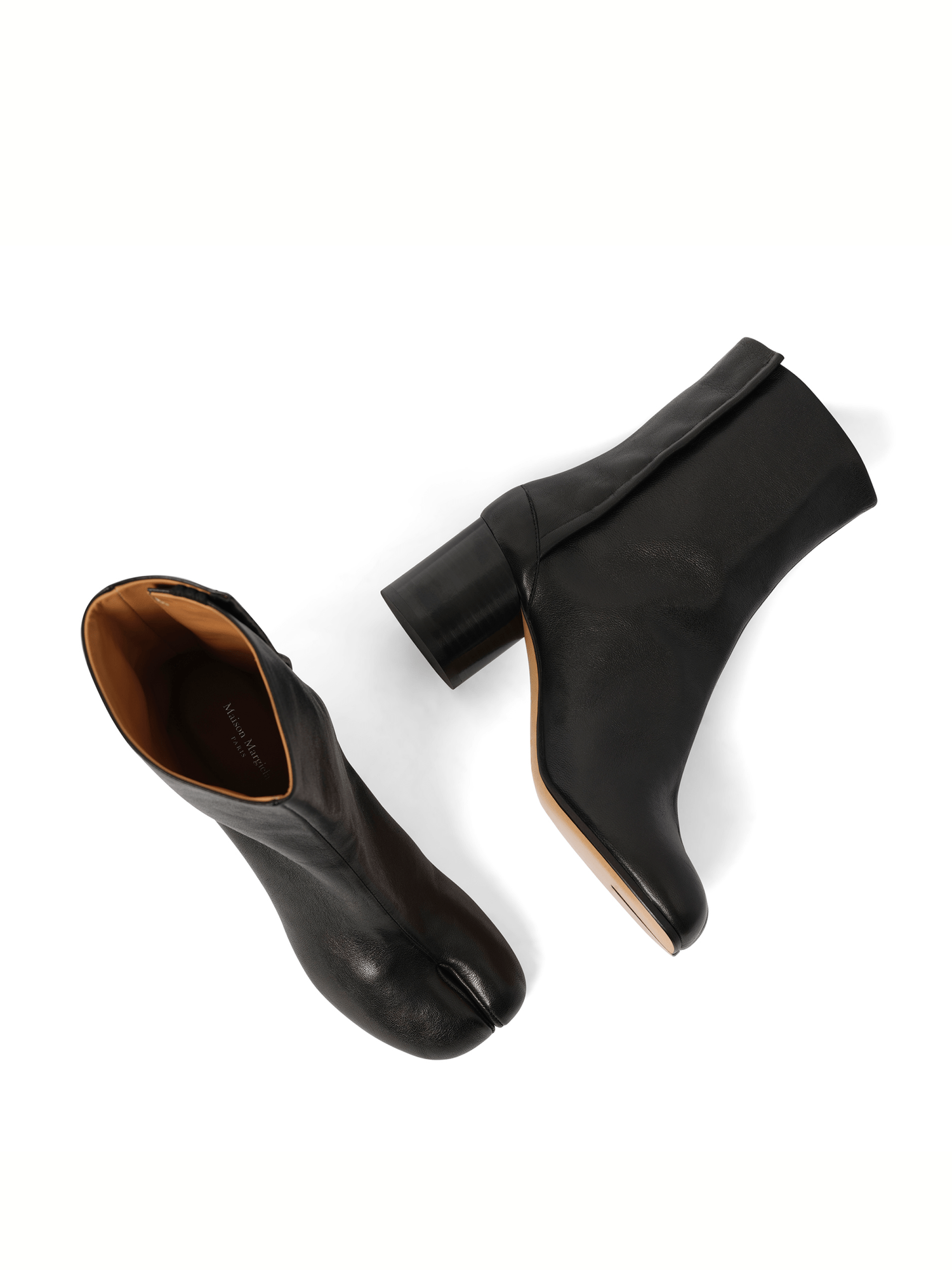 Tabi Ankle Boots H60 in Black Top View | MAISON MARGIELA