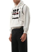 Doublet Trail Vest Hoodie in White