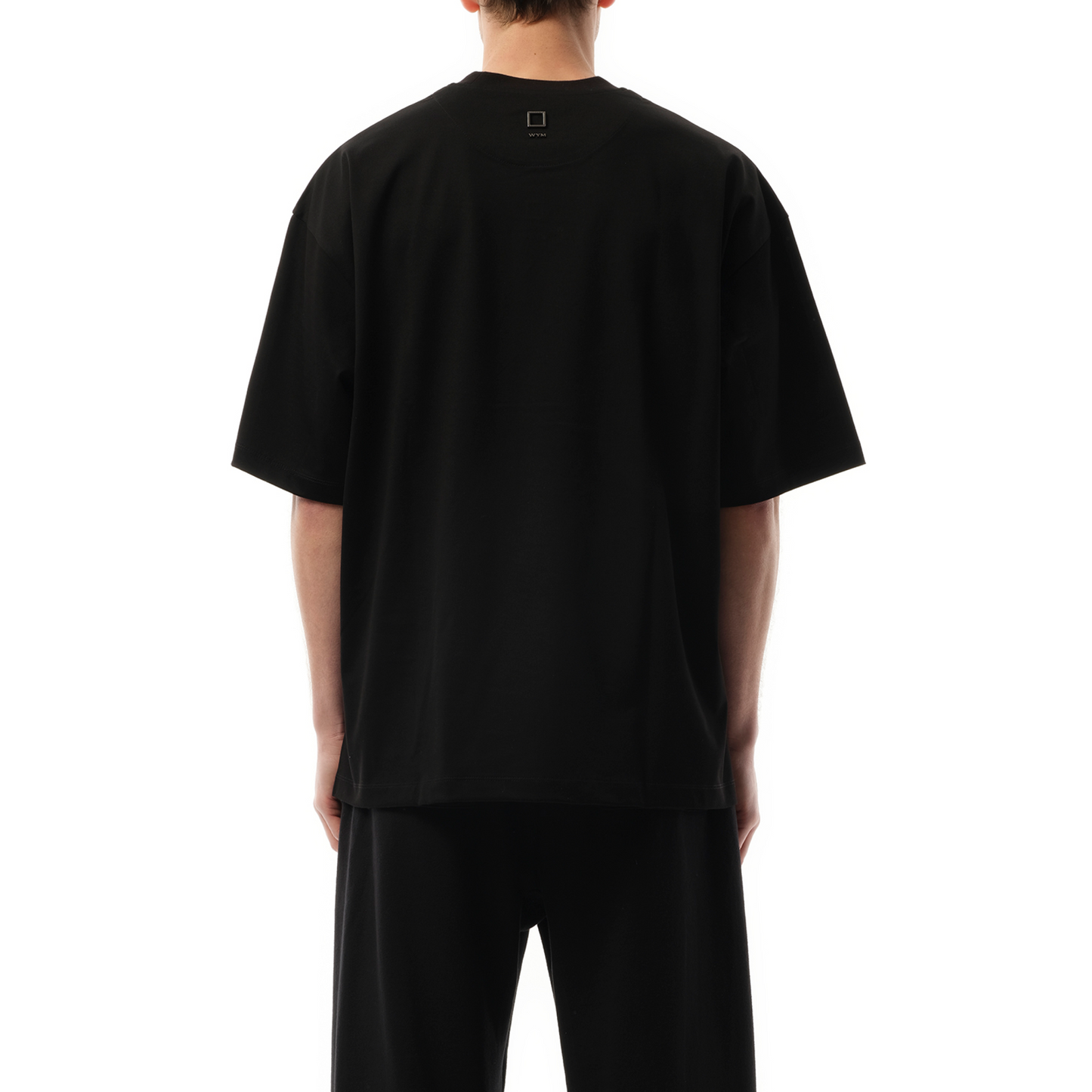 Square Embroidery T-Shirt in Black