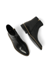 Chain Bootie in Black Top View | LANVIN