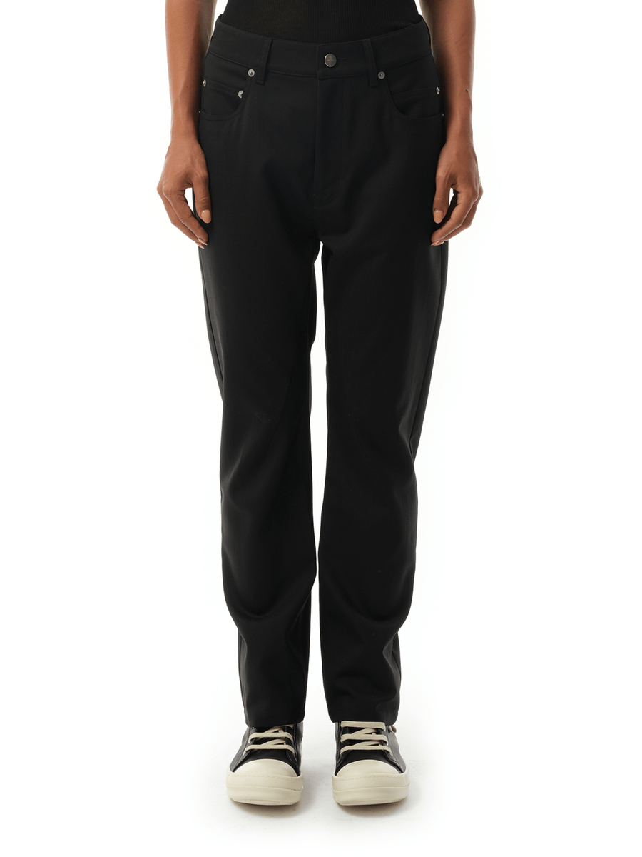 Rick Owens Detroit Cut Pants in Black