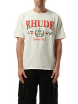 Rhude Bay of Angels Yacht T-Shirt in Vintage White