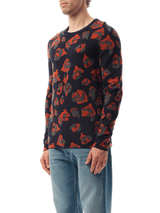 Leopard Jacq Sweatshirter in Navy