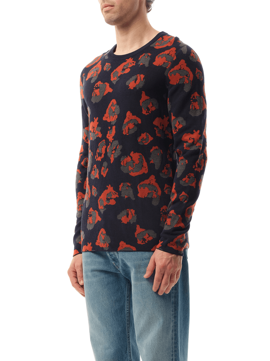 Leopard Jacq Sweatshirter in Navy