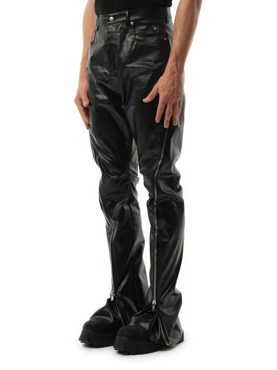Rick Owens Coated Denim Bolan Banana in Black