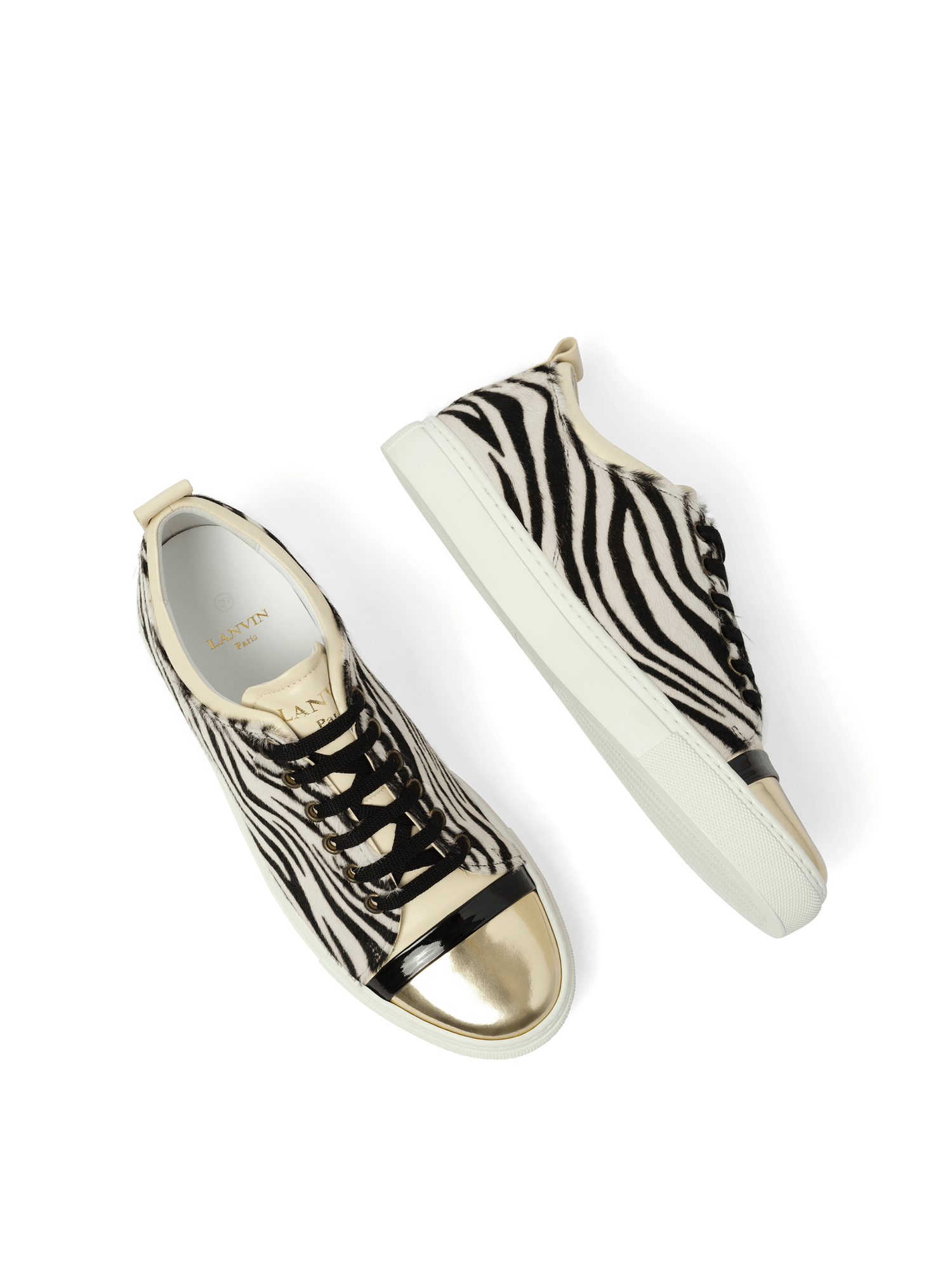 Sneaker in Black Top View | LANVIN
