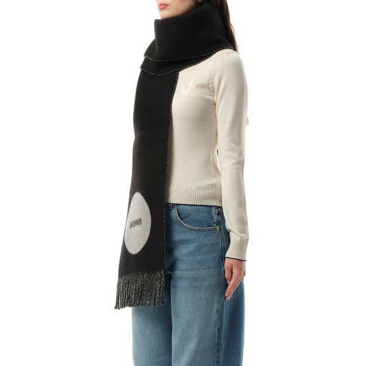 Rond Carre Scarf in Black