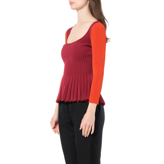 Scoop Pplm Knitwear in Rose