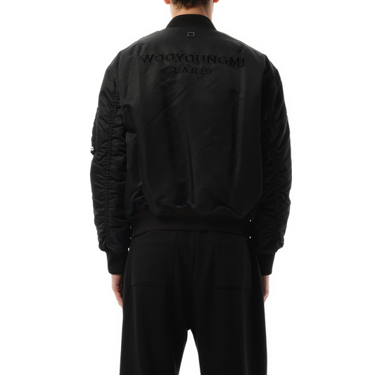 Back Logo MA-1 Jacket in Black