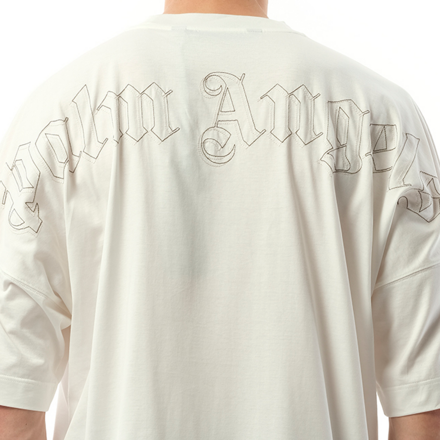 PA Monogram Over T-Shirt in Off White