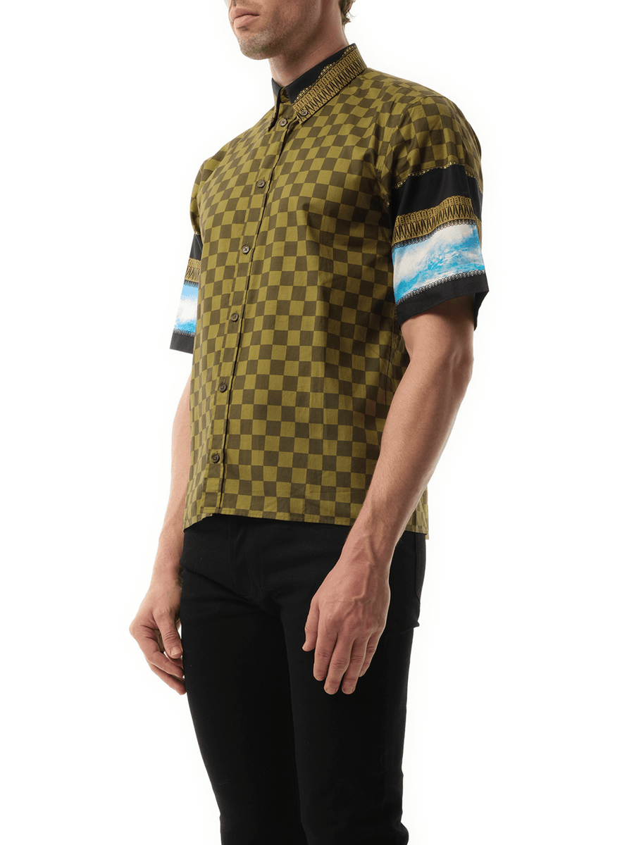 Podium Short Sleeve Shirt in Khaki