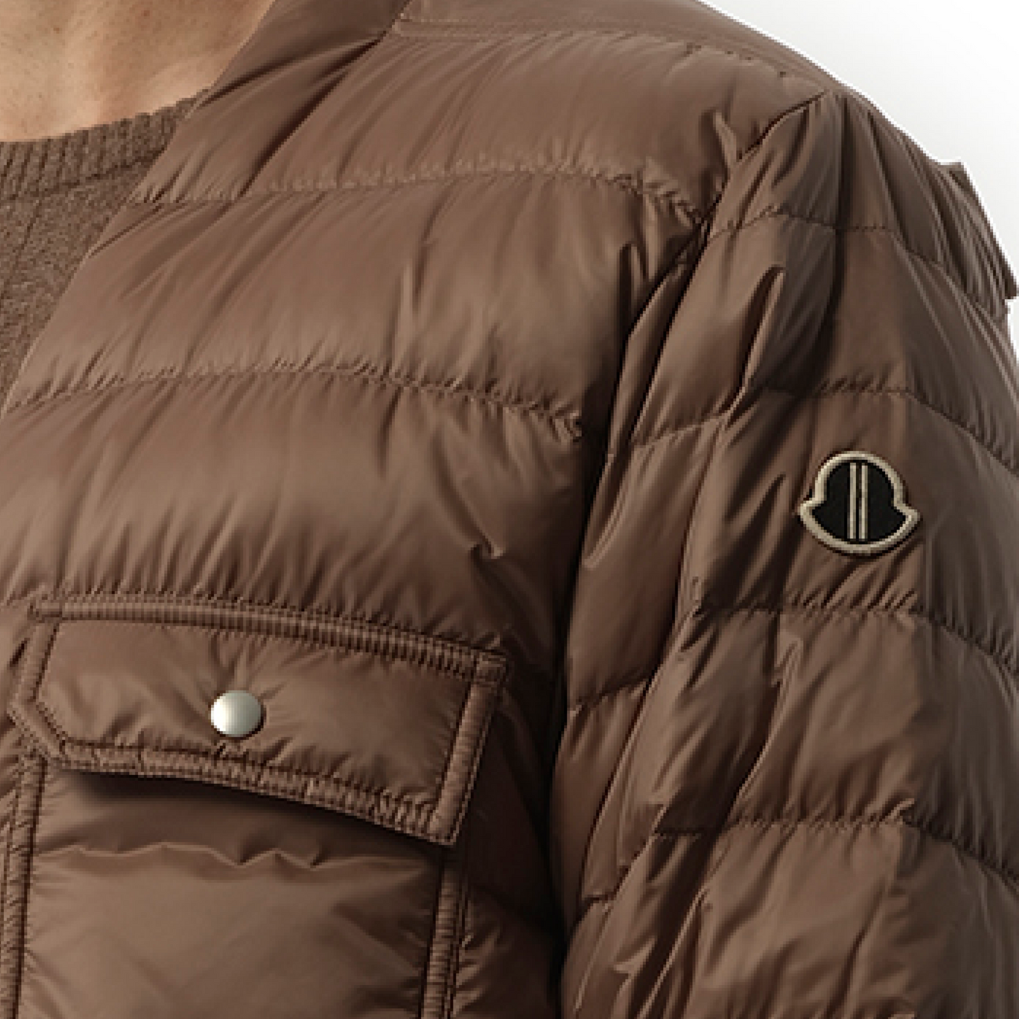 Rick Owens x Moncler Padded Outershirt in Dust