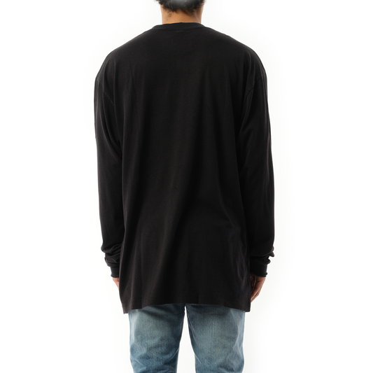 "Herbal in the Yarn" Long Sleeve T-Shirt in Black