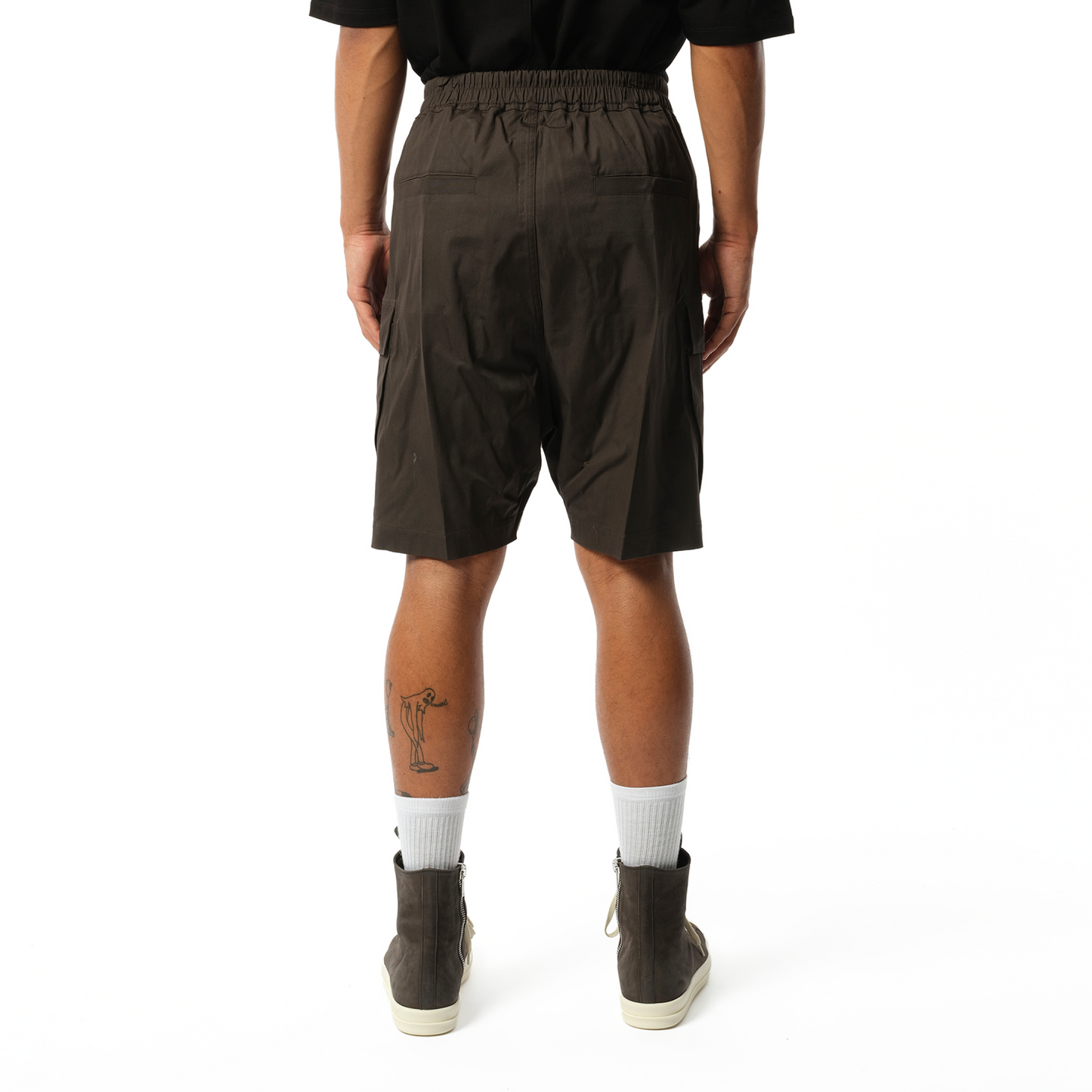 Cotton Poplin Cargobela Shorts in Dark Dust