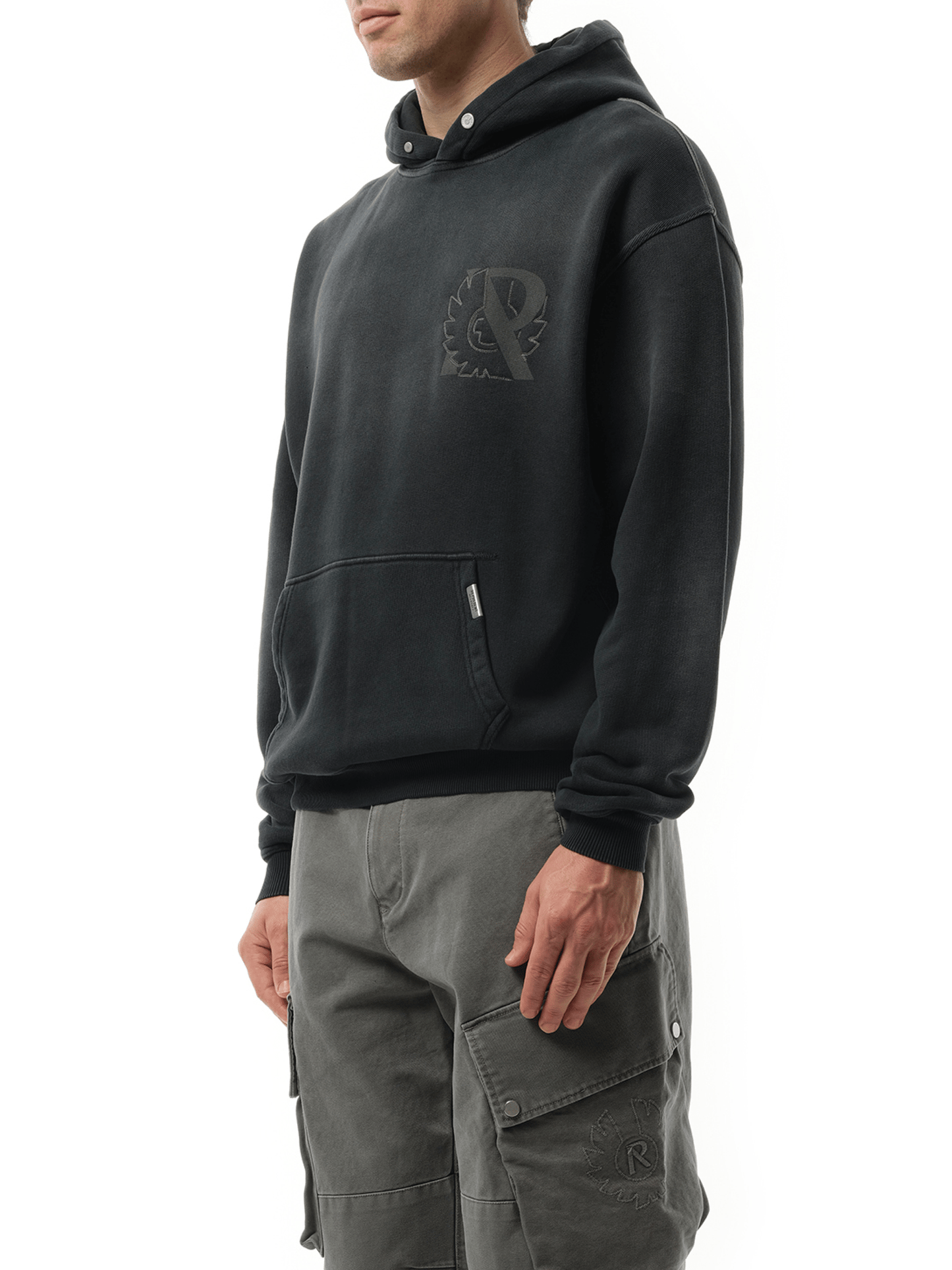 Represent Represent X Belstaff Outline Phoenix Hoodie in Shadow