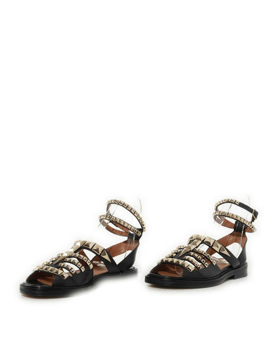 Gladi Flat Sandal in Black