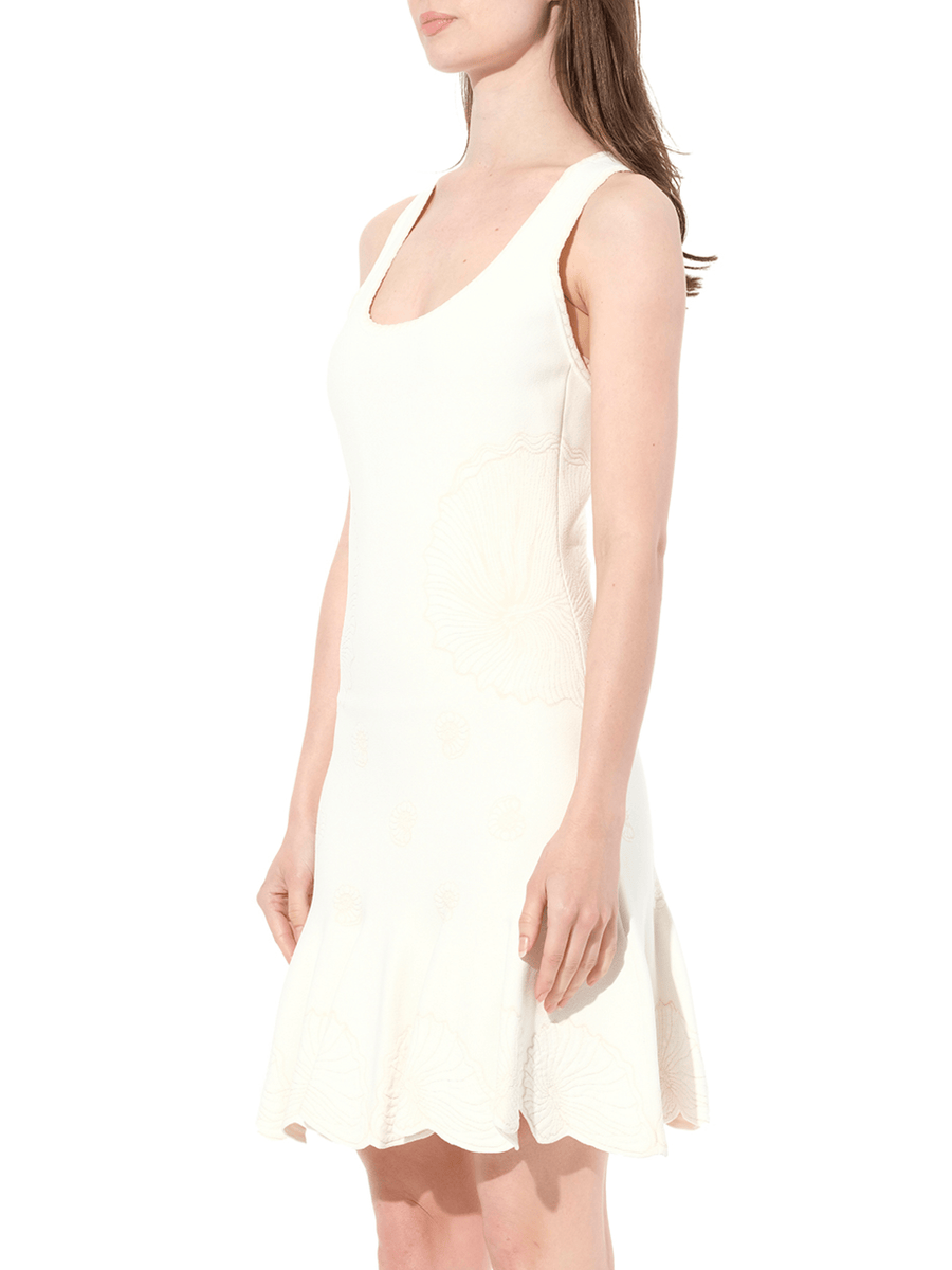 Sleeveless Mini Dress in Ivory