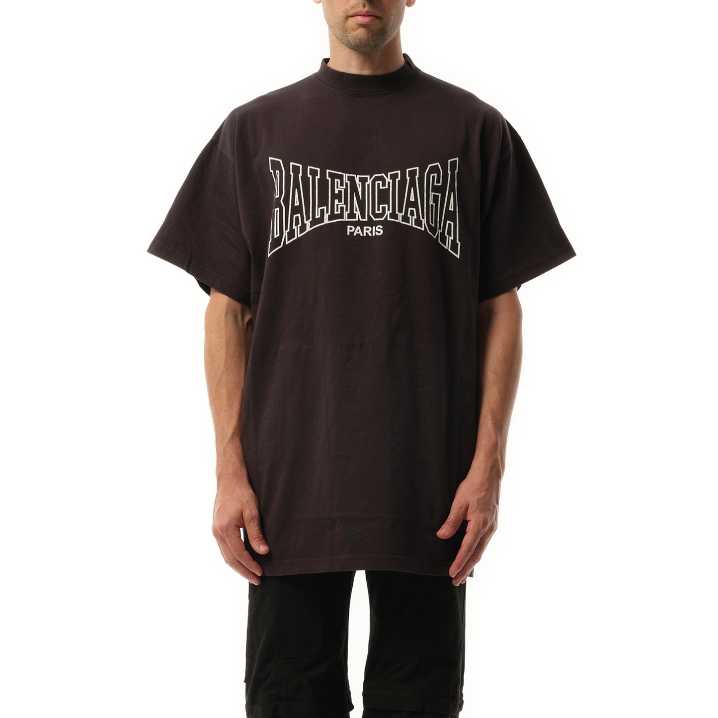 Balenciaga Boxing Oversized T-Shirt in Washed Black