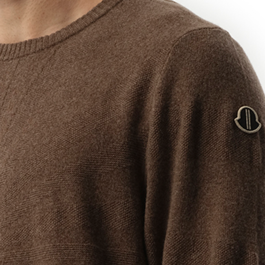 Rick Owens x Moncler Jumbo Round Neck Sweater in Dust