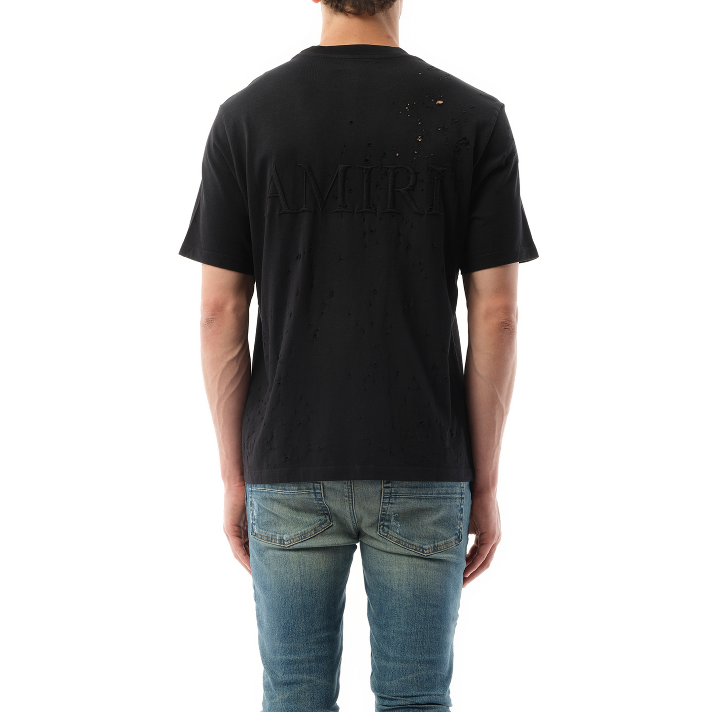 MA Shotgun Embroidered T-Shirt in Black