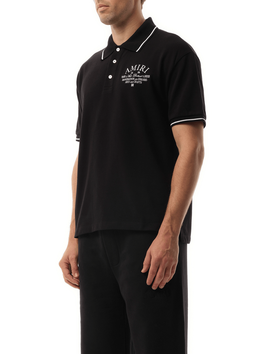 Amiri Amiri Arts District  Polo in Black
