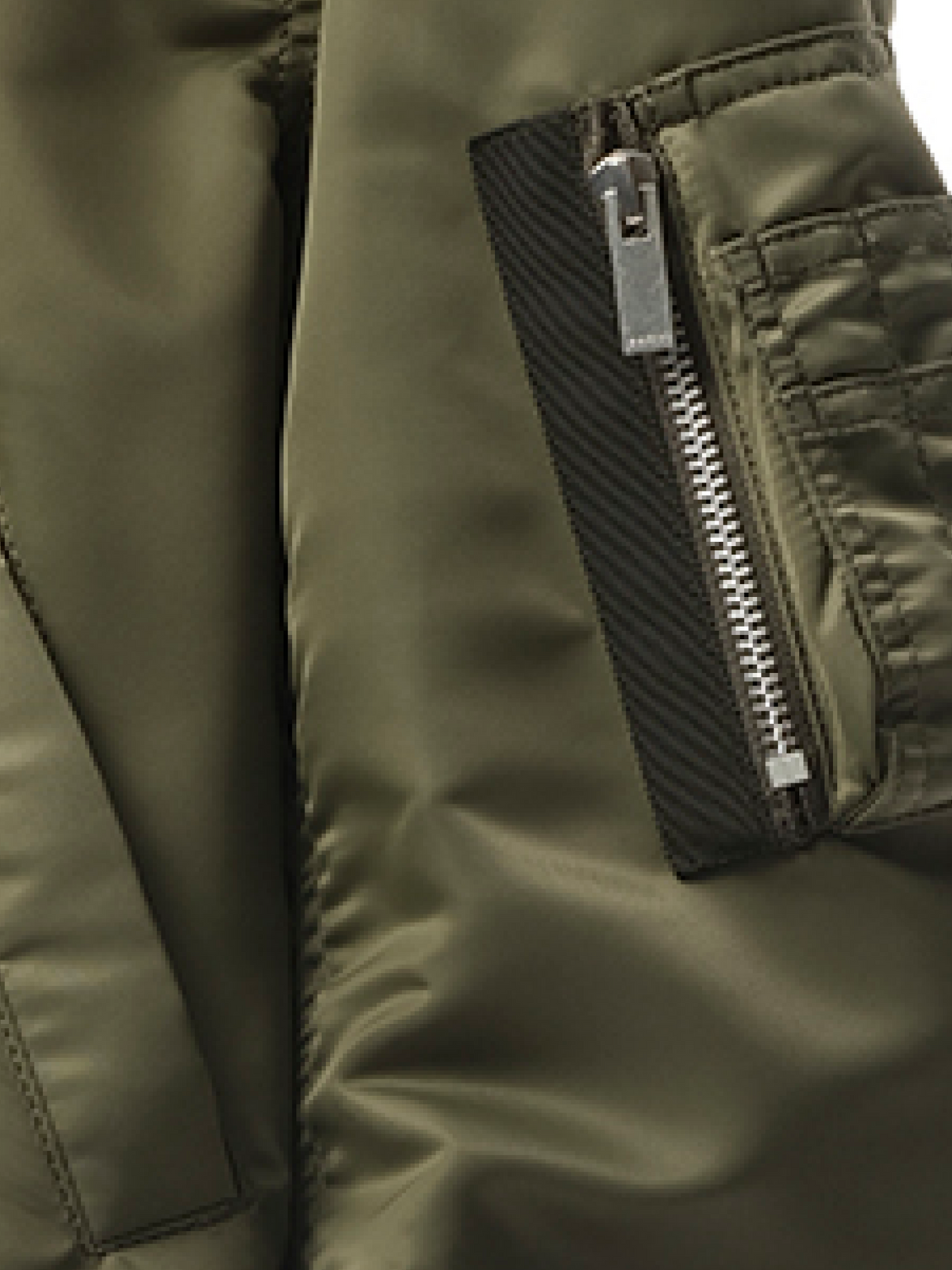 Sacai Nylon Twill Blouson in Khaki