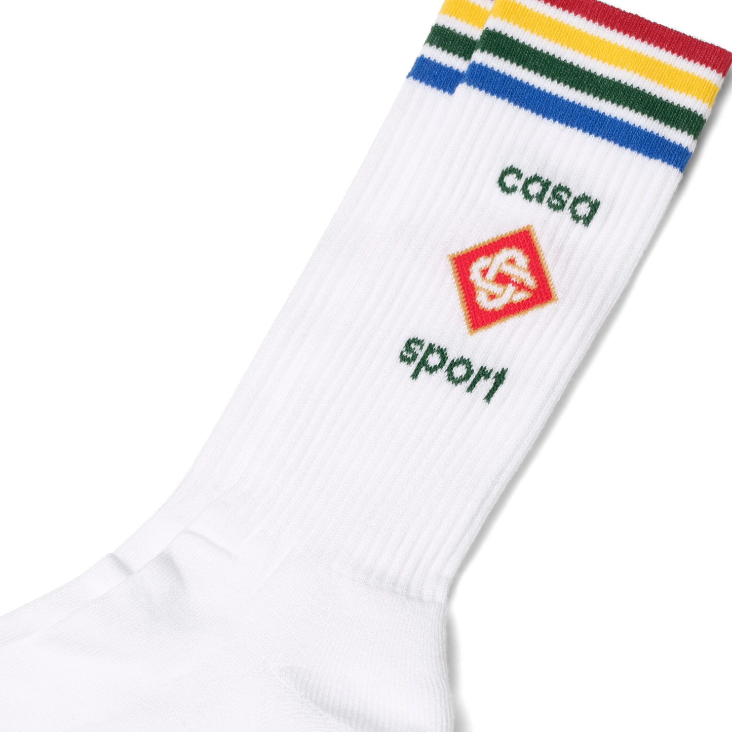 Casa Sport Rainbow Socks in White