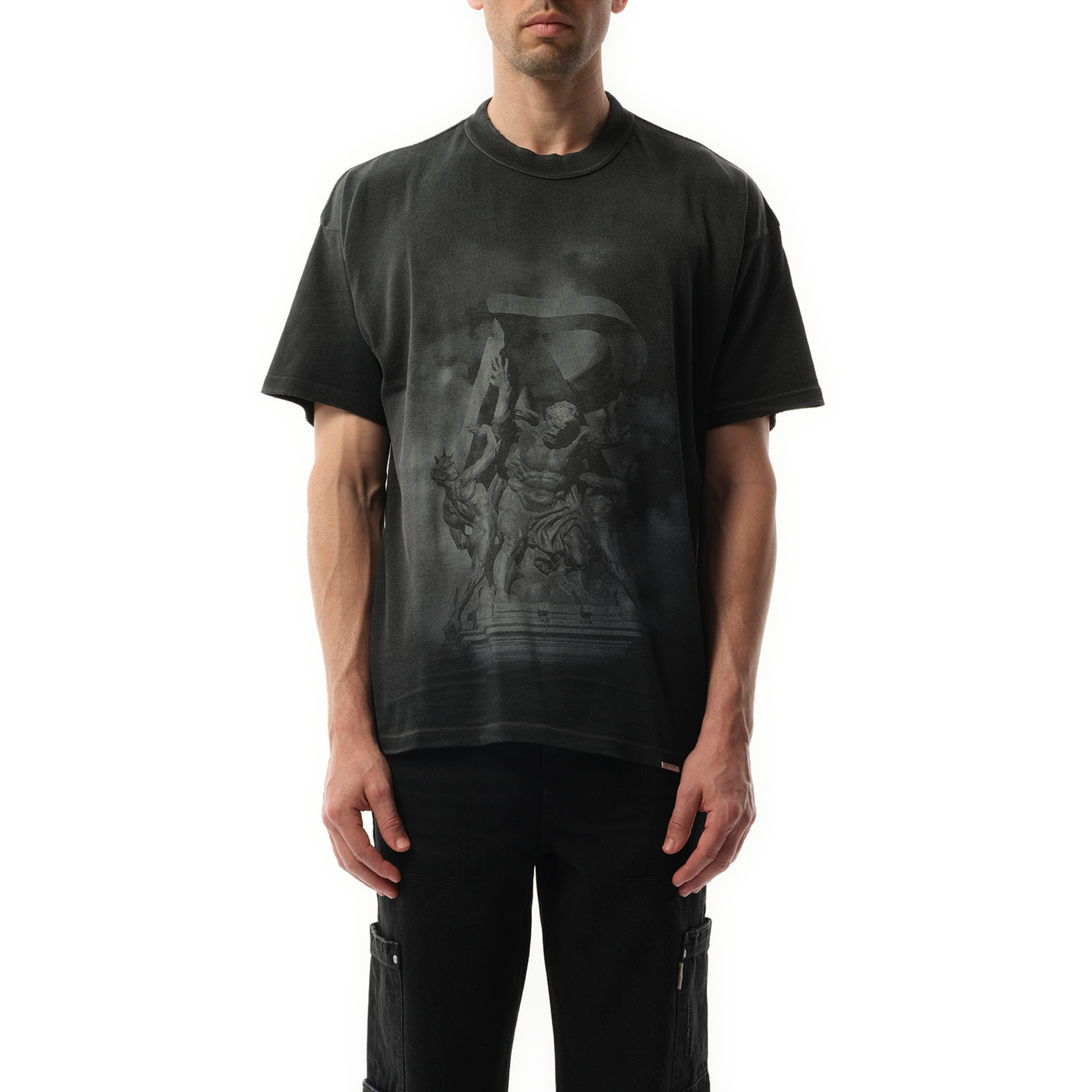 Atlas T-Shirt in Stained Black