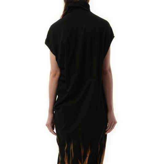 EDFU T Dress in Black/Terra