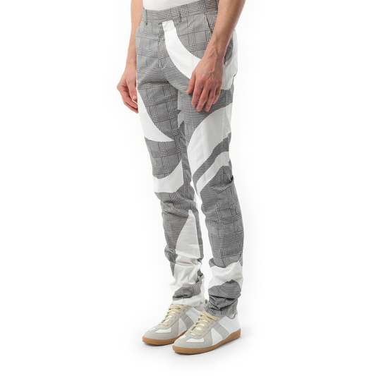 Pants in White/Black