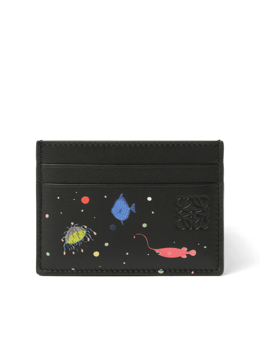 Loewe Suna Fujita Deep Sea Cardholder in Black
