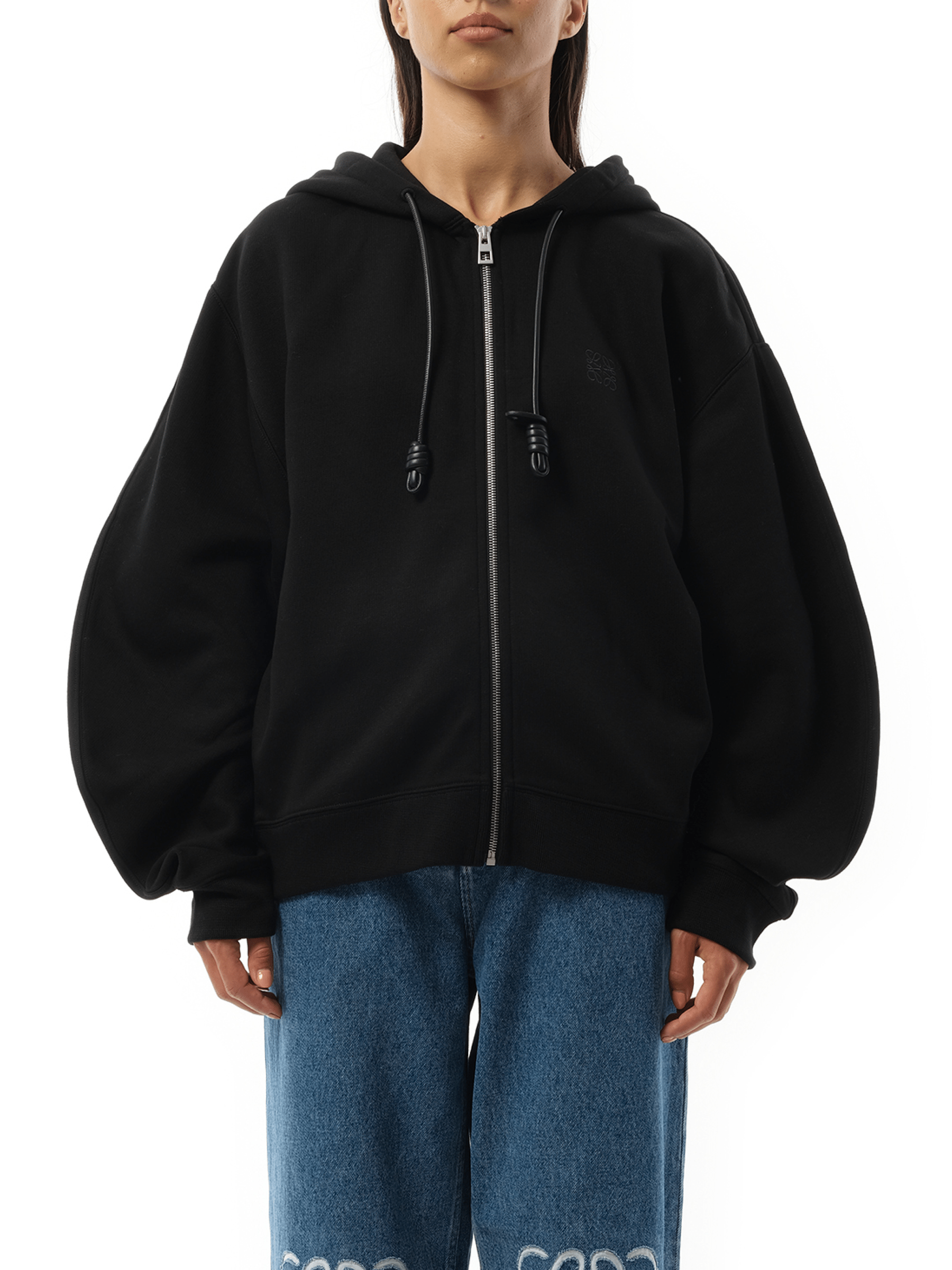 Loewe Flamenco Zip Hoodie in Black