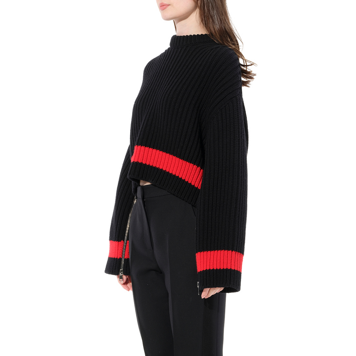 Chunky Rib Knitwear in Black