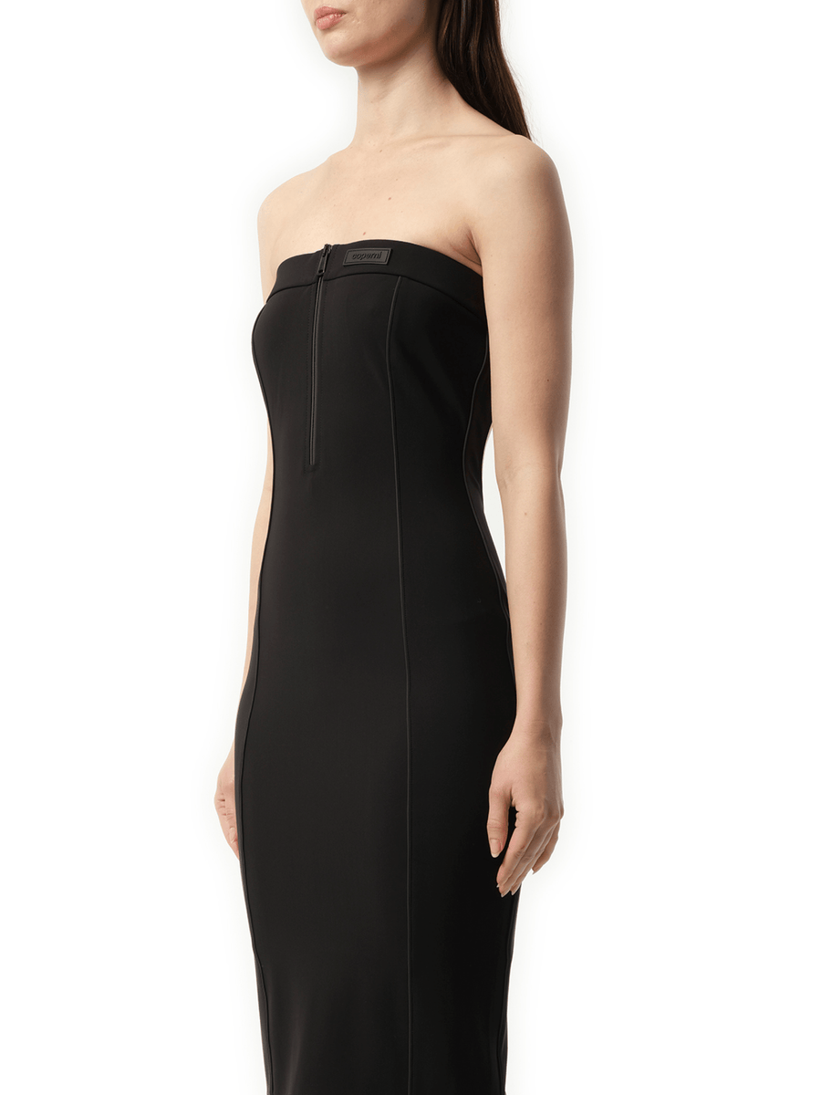 Bustier Openback Dress in Black