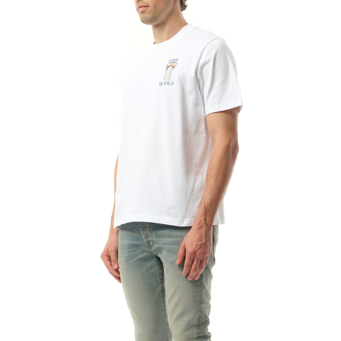 La Colomne Printed T-Shirt in White