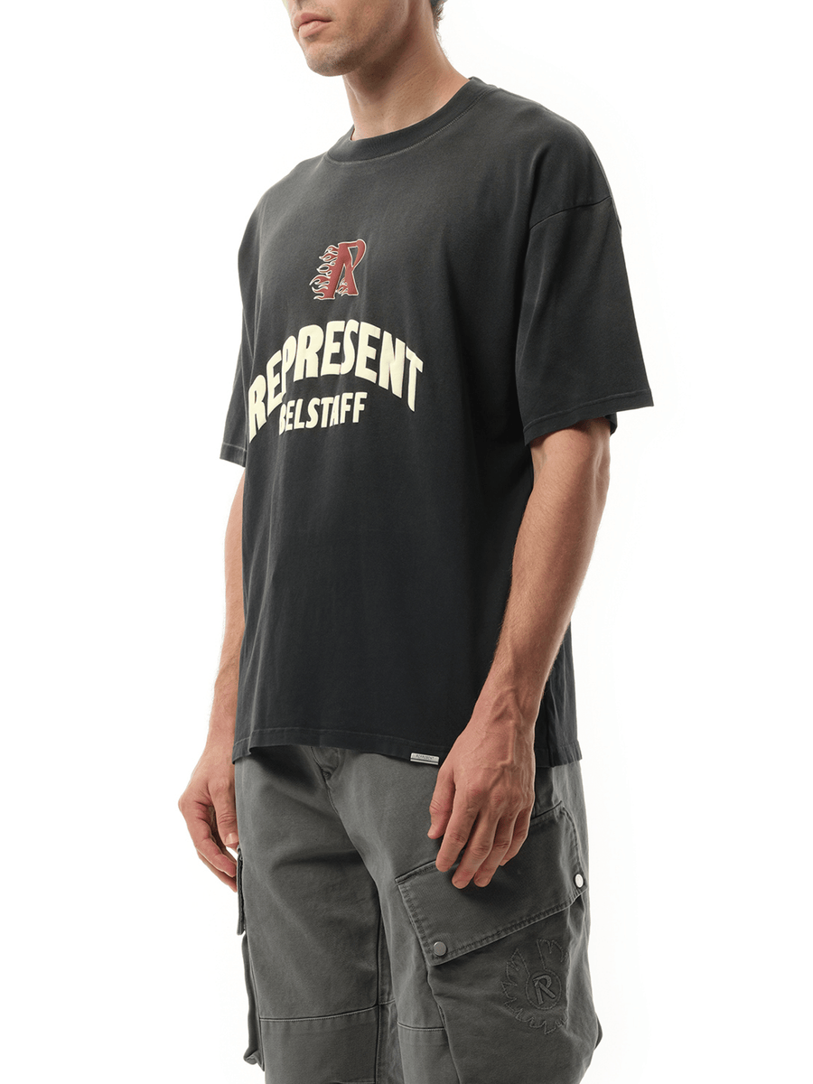 Represent Represent X Belstaff Flame Phoenix T-Shirt in Shadow