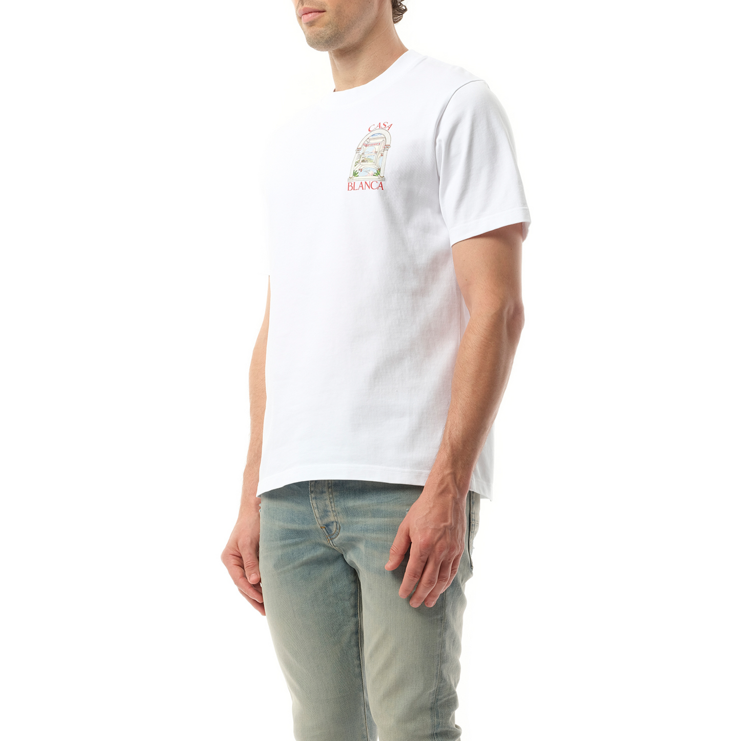 Le Passage Printed T-Shirt in White