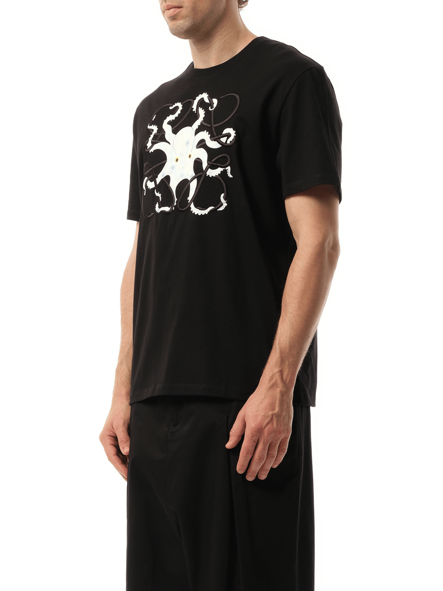 Loewe Suna Fujita Octopus Print T-Shirt in Black