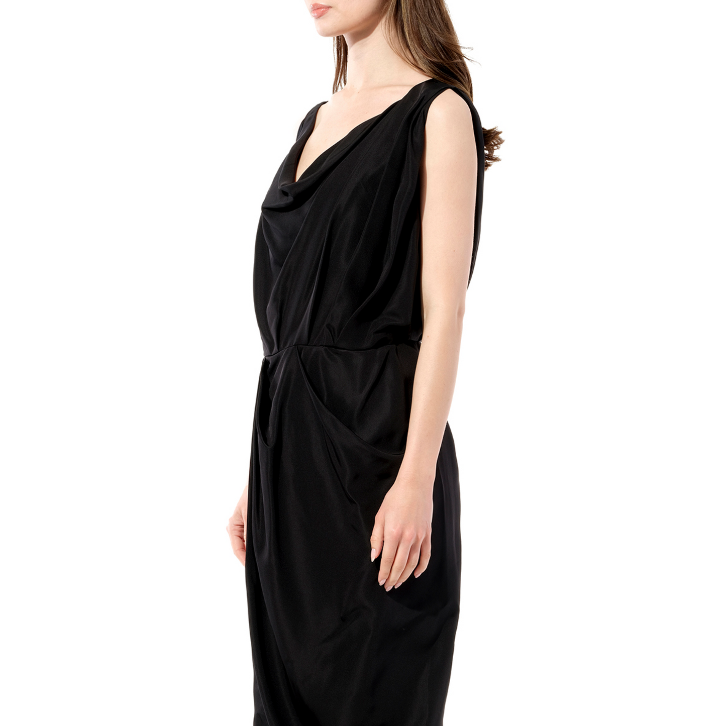 Balenciaga Silk Dress in Black