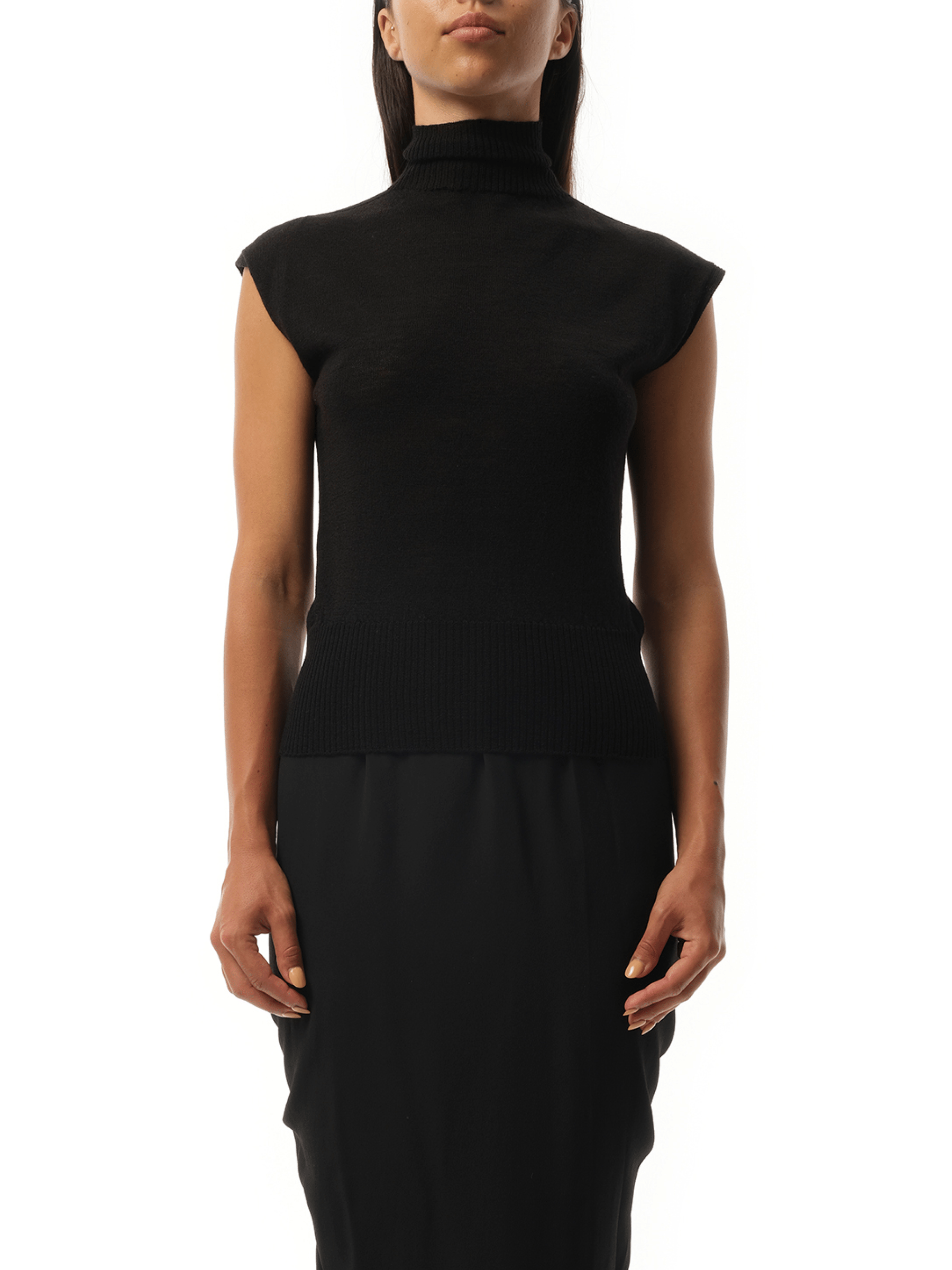 Rick Owens Sleeveless Turtle in Black