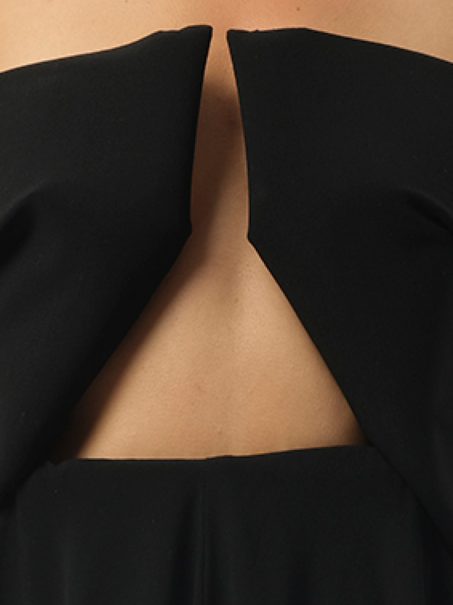 Rick Owens Amphora Prong Gown in Black