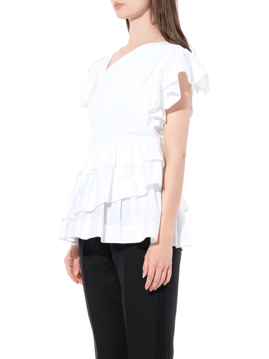 Shoulder Top in White