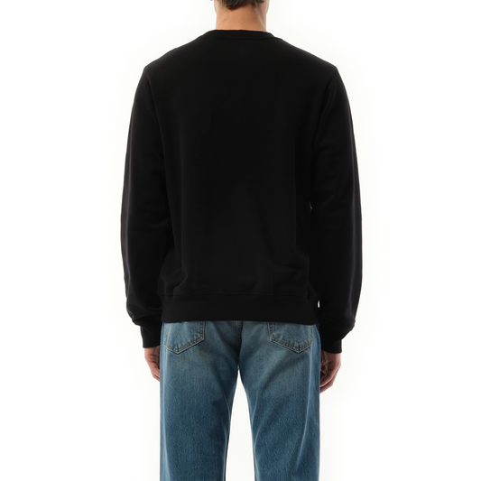 Casa Crest Embroidered Sweatshirt in Black