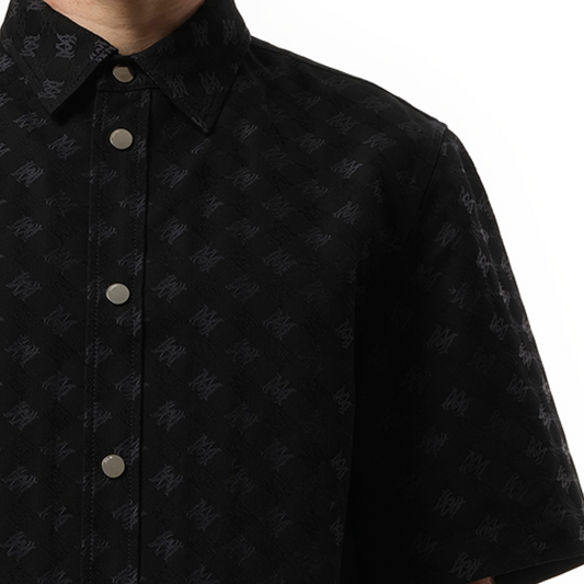 MA Quad Jacquard Shirt in Black