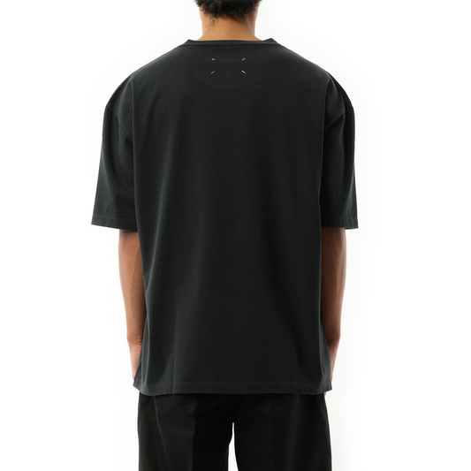 Memory of Logo Heavy T-Shirt in Washed Black