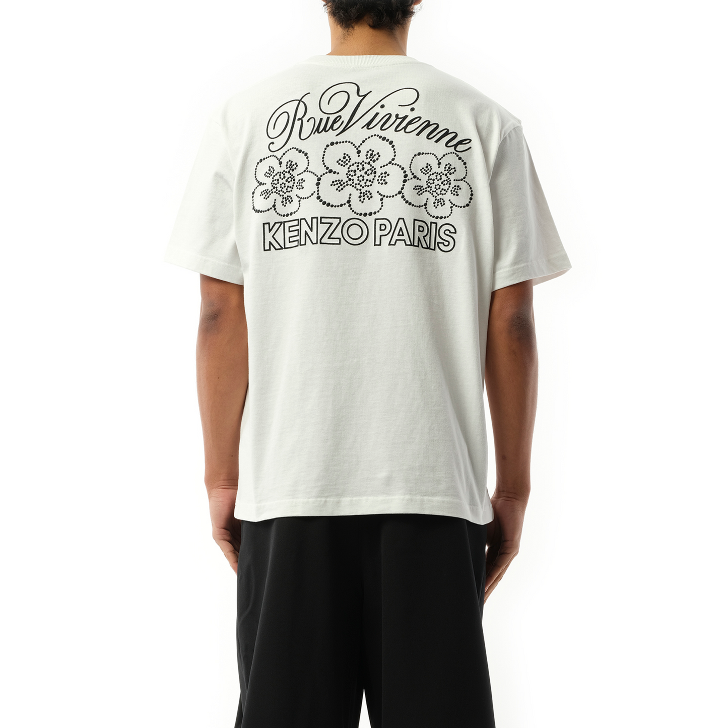 Constellation Embroidered Oversize T-Shirt in Off White