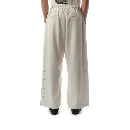 Snap Button 3 Stripe Pants in Orb Grey