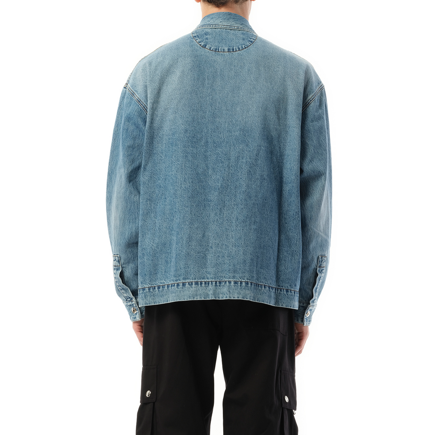 La Chemise Denim in Blue/Tabac