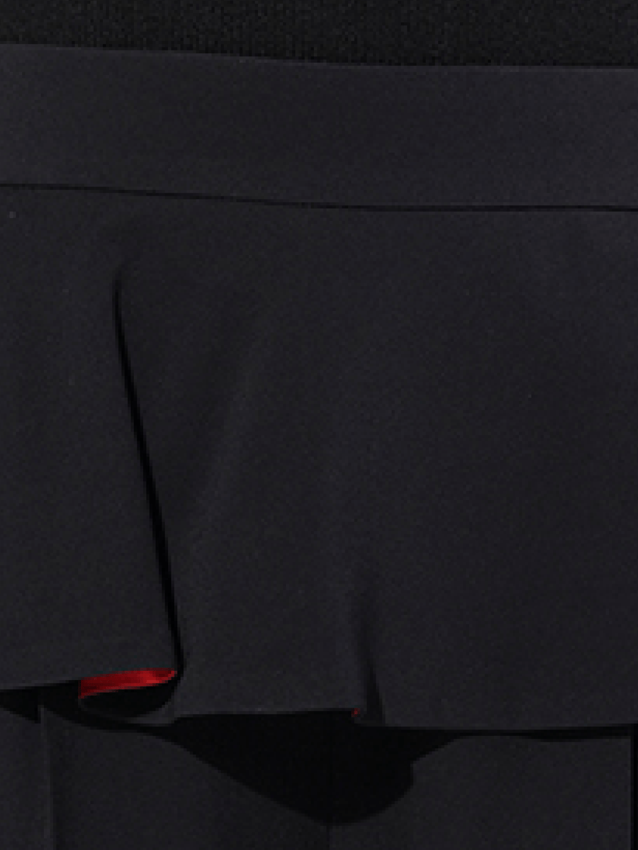 Leaf Crepe Pant in Black