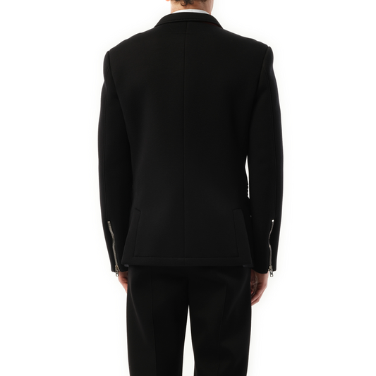 Bonded Suit Jacket in Black